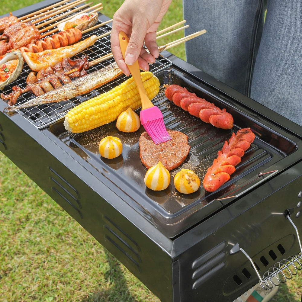 Charcoal shop grill stand