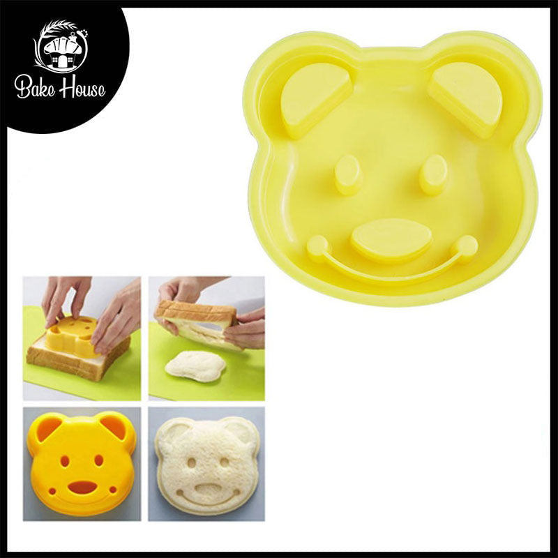 Bear Face Shape Sandwhich Cutter Plastic