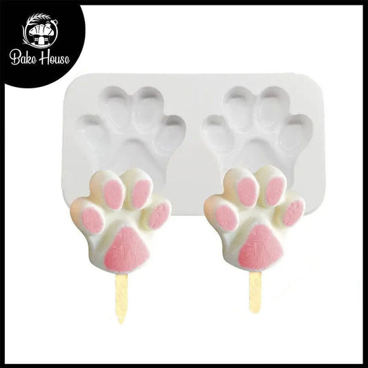 Bear Paw Silicone Popsicle Mold 2 Cavity