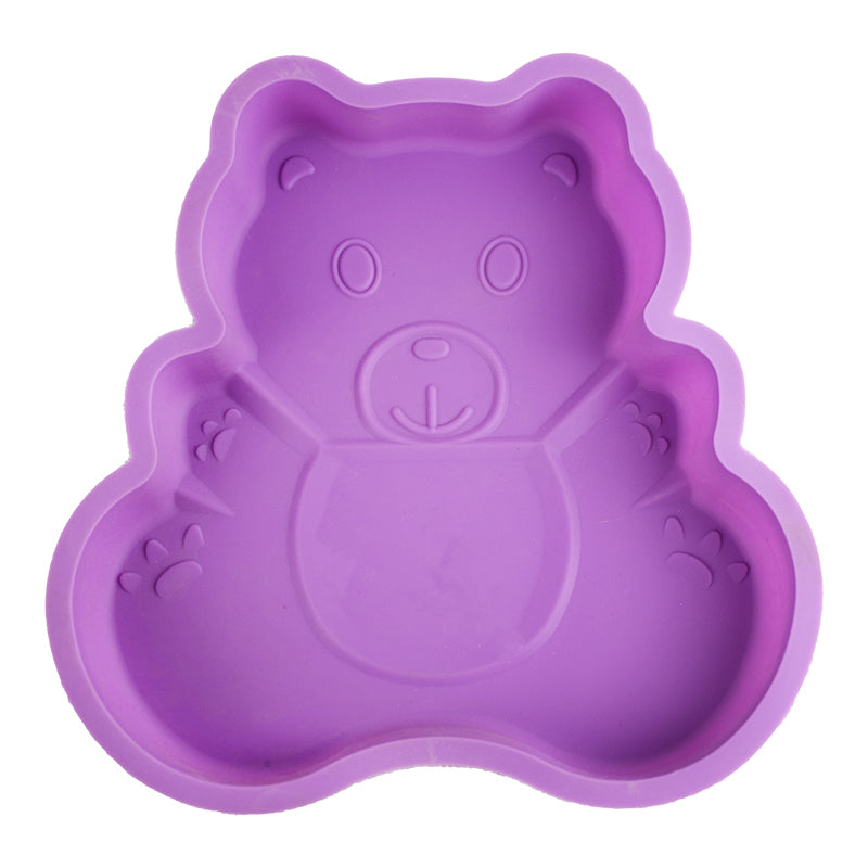 Bear Shape Silicone Cake Baking Mold Large Design 02