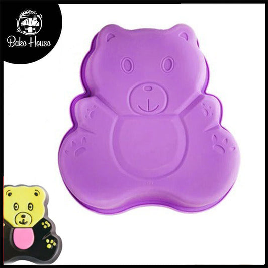 Bear Shape Silicone Cake Baking Mold Large Design 02