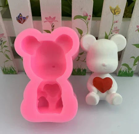 Bear With Heart Silicone Mold