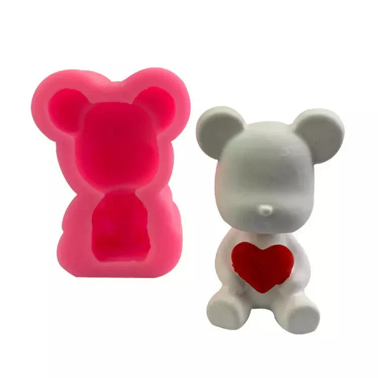 Bear With Heart Silicone Mold