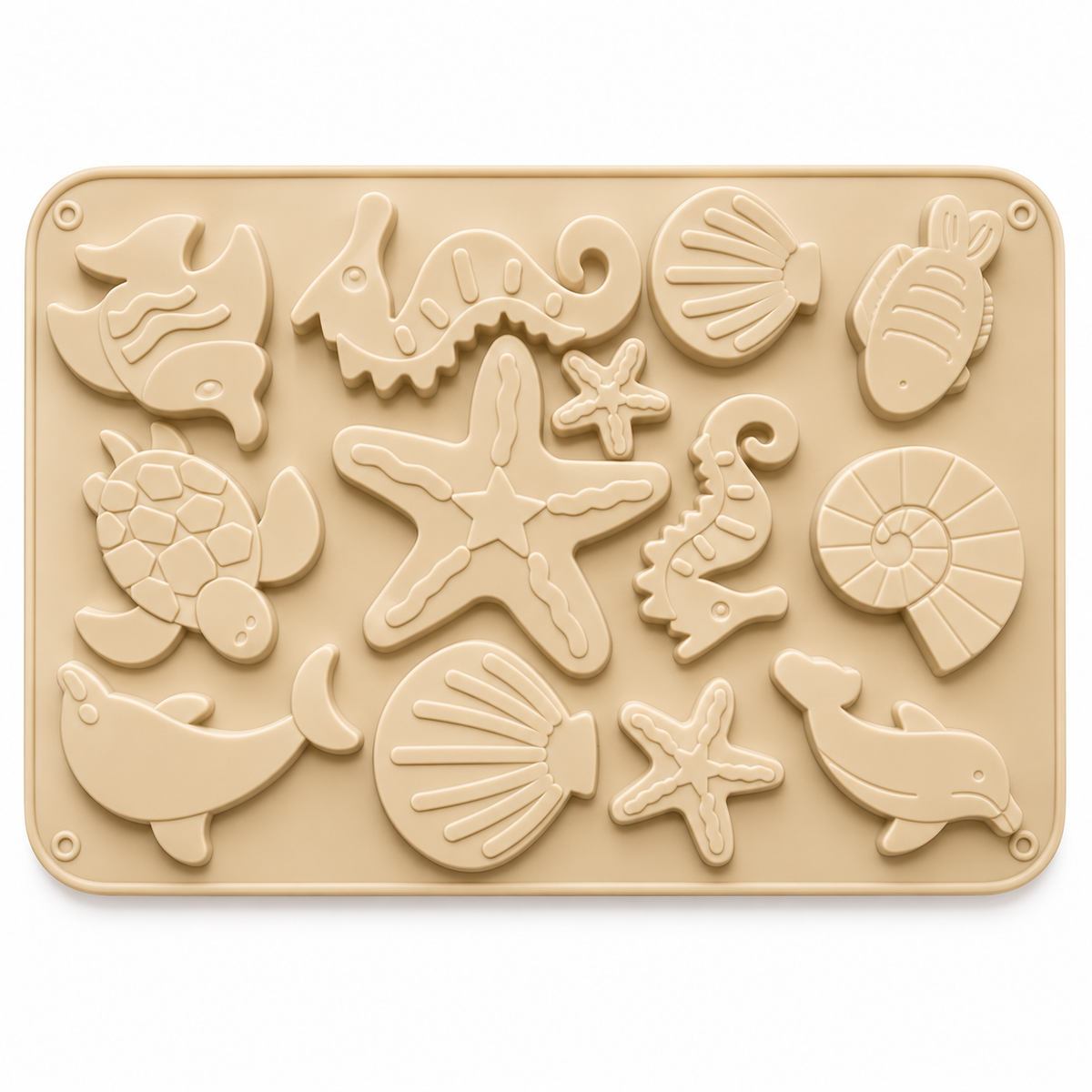 Sea Animals Silicone Fondant Mould 12 Cavity