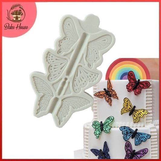 Big Butterfly Silicone Fondant Mold 3Pcs