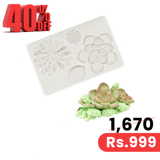 Big Flowers Silicone Fondant & Chocolate Mold