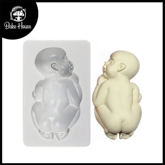 Big Sleeping Baby Silicone Fondant & Chocolate Mold