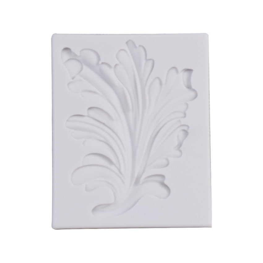 Big Stylish Leaf Border Silicone Fondant Mold