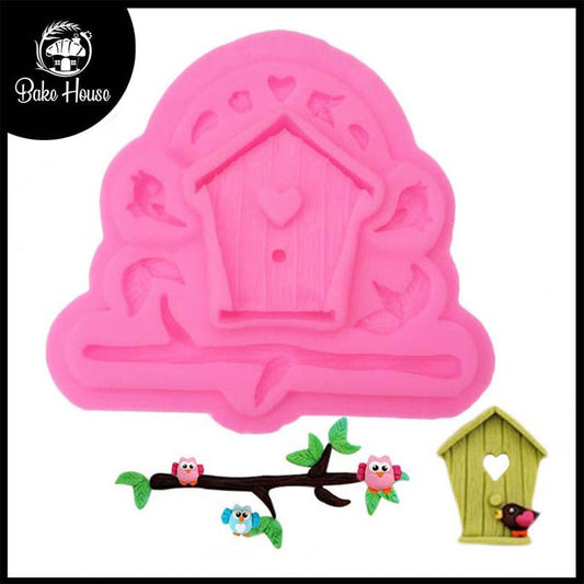 Bird House Silicone Fondant Mold