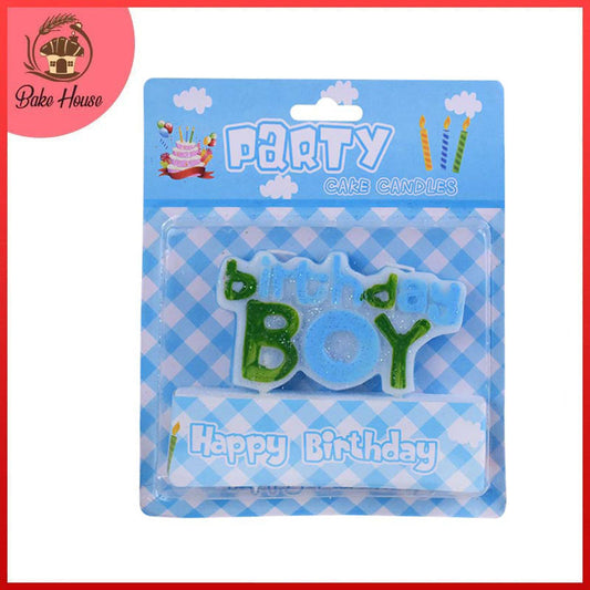Birthday Boy Cake Candle (Design 1)