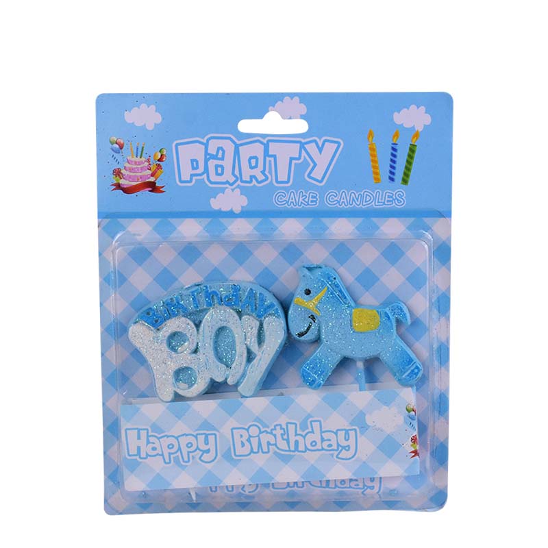 Birthday Boy Cake Candle