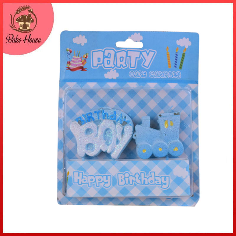 Birthday Boy Cake Candle (Design 4)