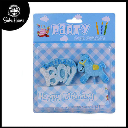 Birthday Boy Cake Candle