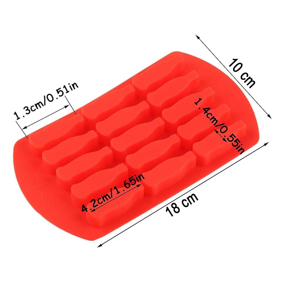 Cola Bottle Shaped Silicone Mold 15 Cavity