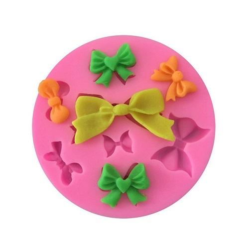 Bow Silicone Fondant Chocolate Mold 8 Cavity