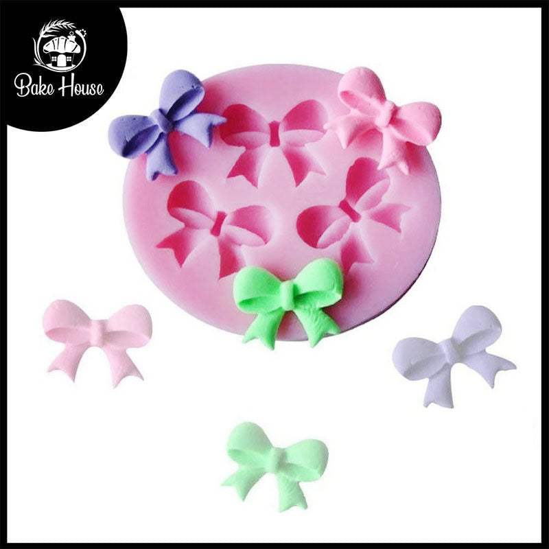 Bow Silicone Fondant Mold 3 Cavity