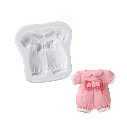 Bowknot Baby Cloth Silicone Fondant & Chocolate Mold