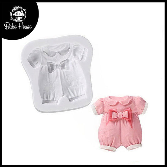 Bowknot Baby Cloth Silicone Fondant & Chocolate Mold