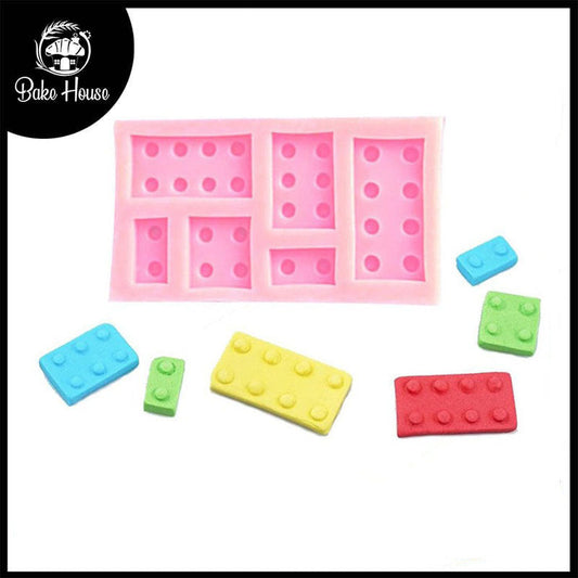 Bricks Silicone Fondant & Chocolate Mold 6 Cavity