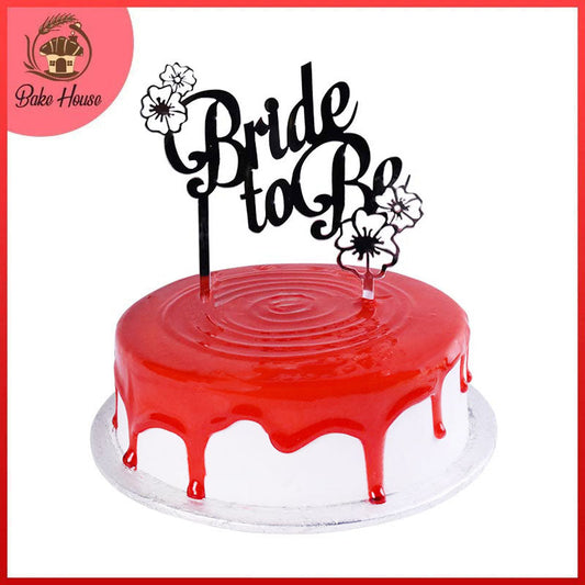 Bride to Be Cake Topper (Silver)