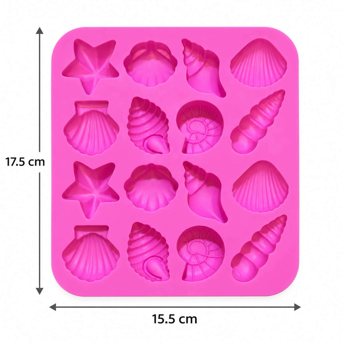 Sea Shell Silicone Chocolate Mold 16 Cavity
