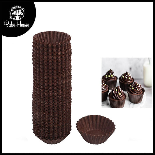 Brown 1000 Pcs Paper Baking Cupcake Muffin Liners, Wrappers 6.5cm