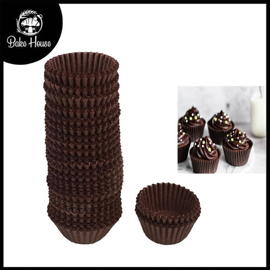 Brown 1000 Pcs Paper Baking Cupcake Muffin Liners, Wrappers 6cm