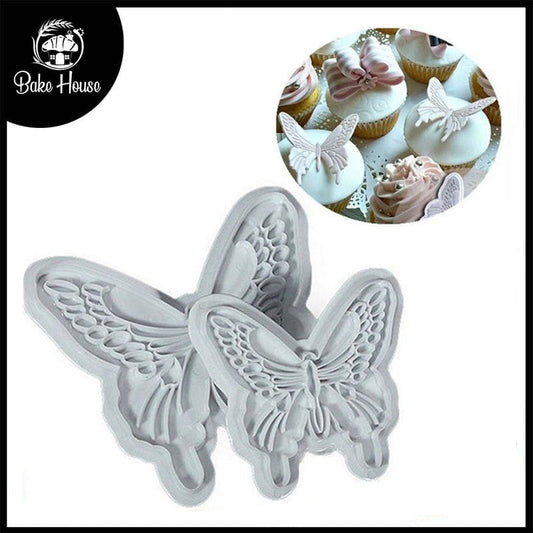 Butterfly Fondant Cake Cutter 2Pcs Set