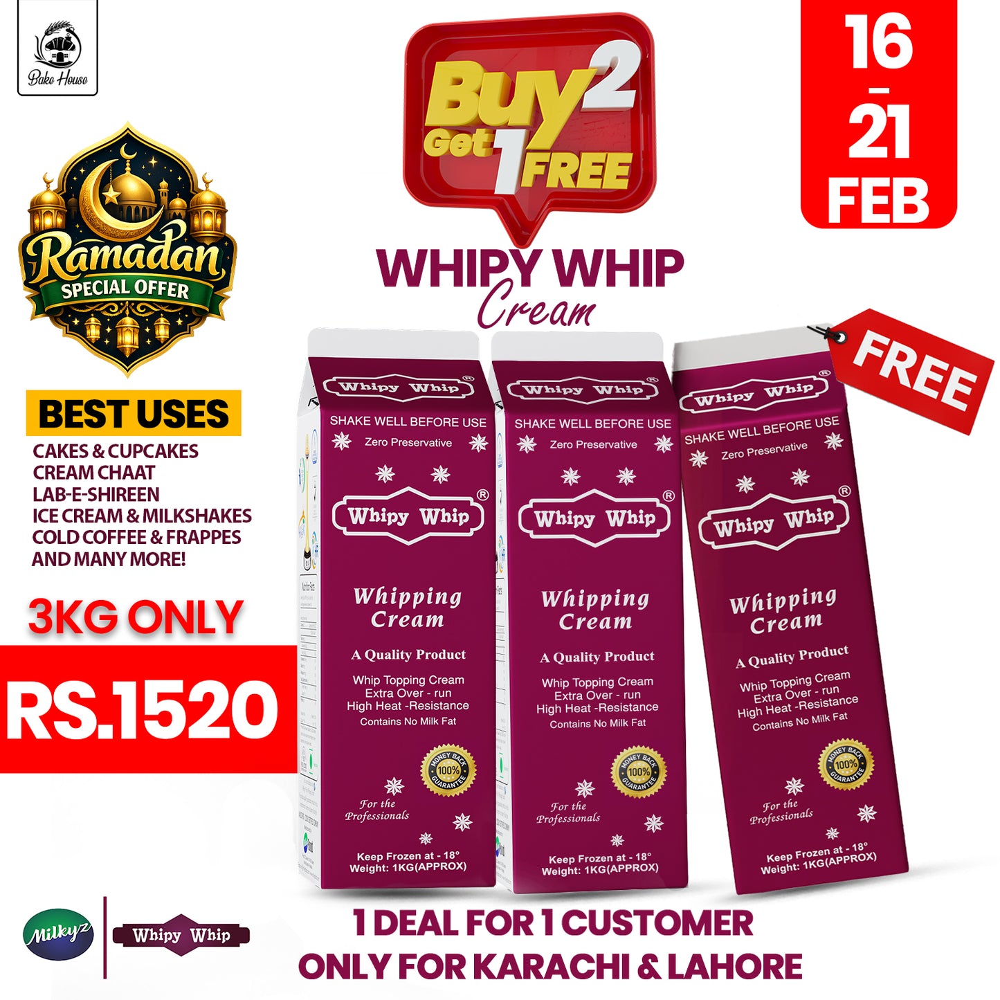 Whipy Whip Buy 2KG Get 1KG Free Deal Ramzan Special Offer
