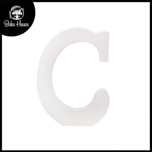 Freestanding Wooden Uppercase Alphabet C