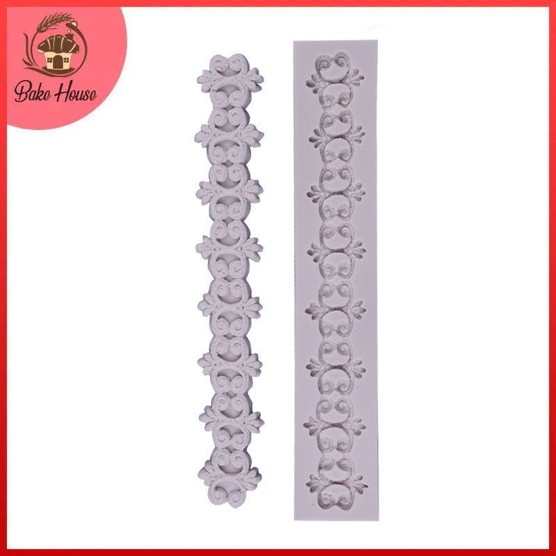 Cake Border Silicone Fondant Mold Bake House The Baking Treasure