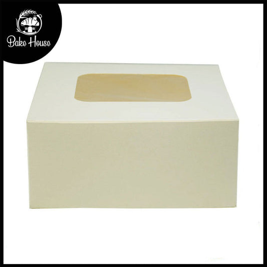 Cake Box 9 X 9 X 4 Inch with Top Transparent  Window