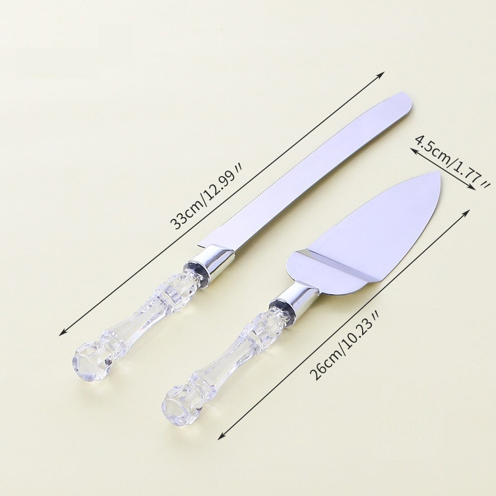 Cake Cutting Knife & Lifter Stainless Steel 2Pcs Set
