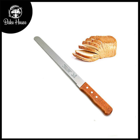 Cake Cutting Knife Steel With Wood Handle 10 Inch