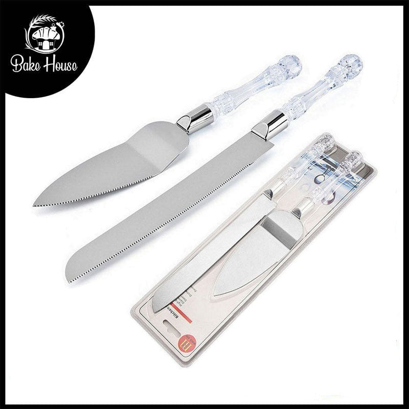 Cake Cutting Knife & Lifter Stainless Steel 2Pcs Set