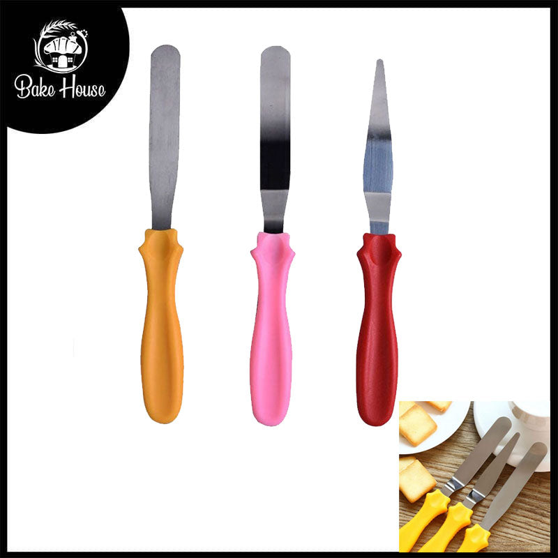 Cake Icing Angled & palette Knifes 3pcs Set