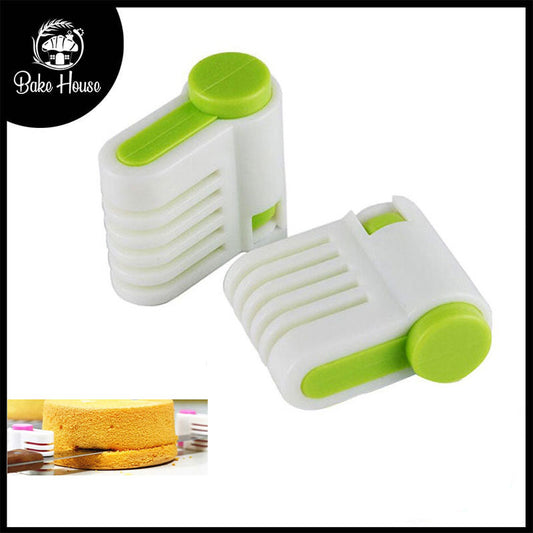 Cake Knife Adjustable Leveler Slicer 2Pcs Set Plastic