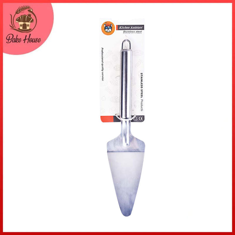 Cake, Pizza Lifter & One Side Serrated Slicer Stainless Steel