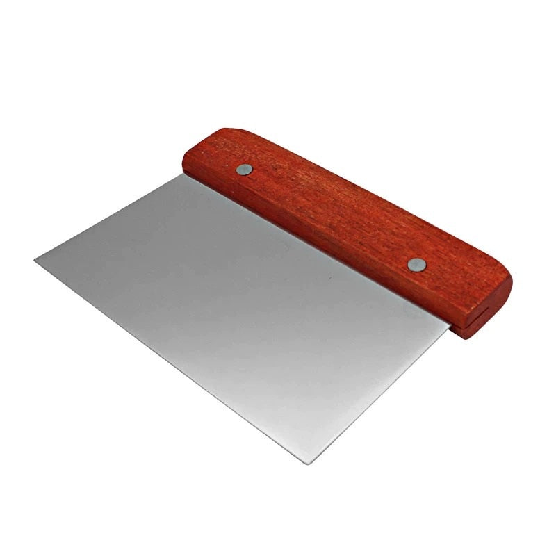 Cake Scraper Stainless Steel Wood Handle