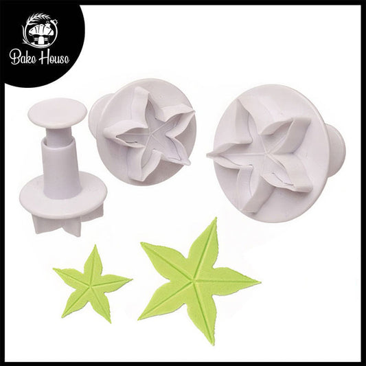 Calyx Fondant Plunger Cutter 3Pcs Set Plastic