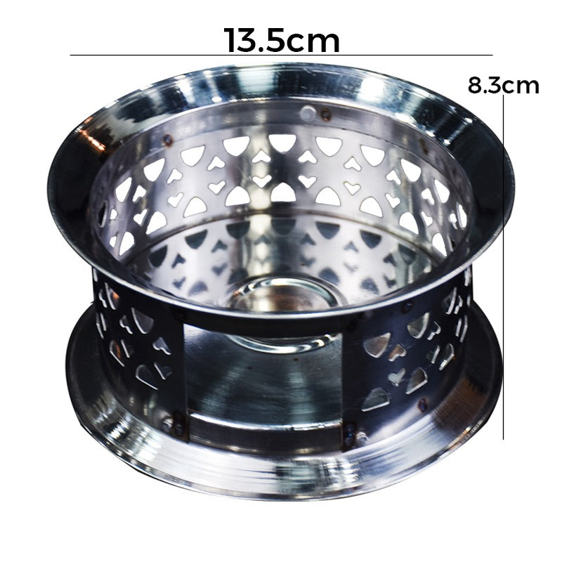 Candle Base Teapot Warmer Steel Stand Size 02