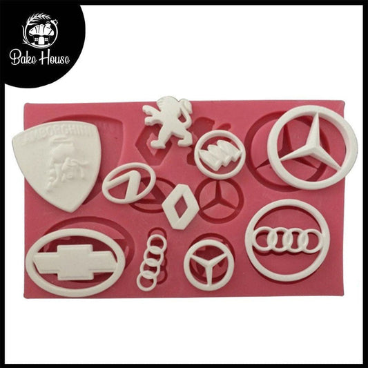Car Logos Silicone Fondant Cake Mold 10 Designs