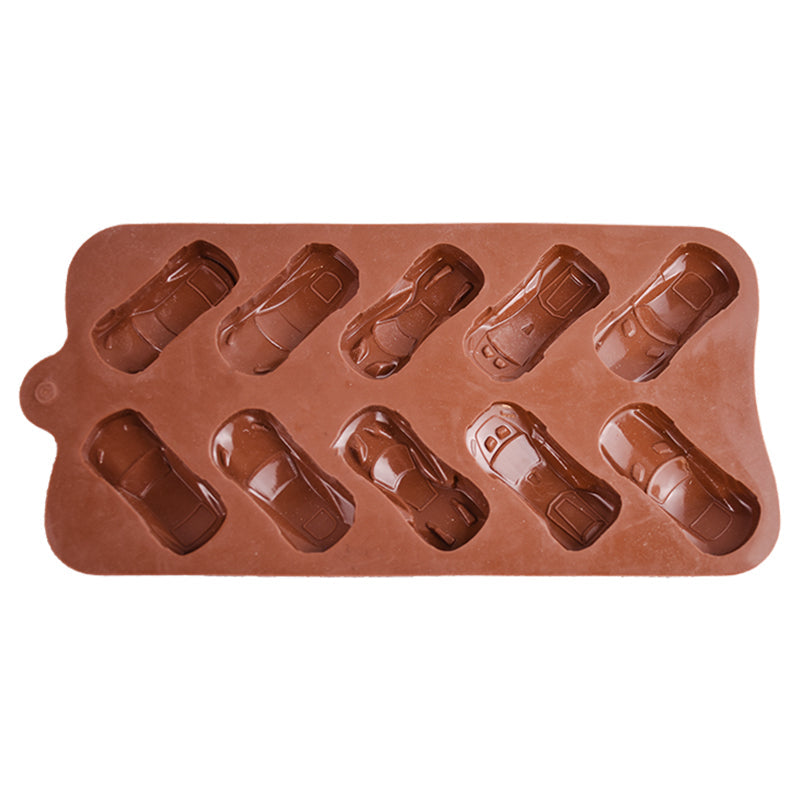 Car Shape Silicone Chocolate Mold 10 Cavity