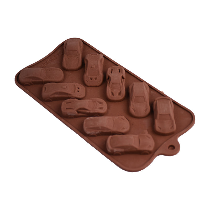 Car Shape Silicone Chocolate Mold 10 Cavity