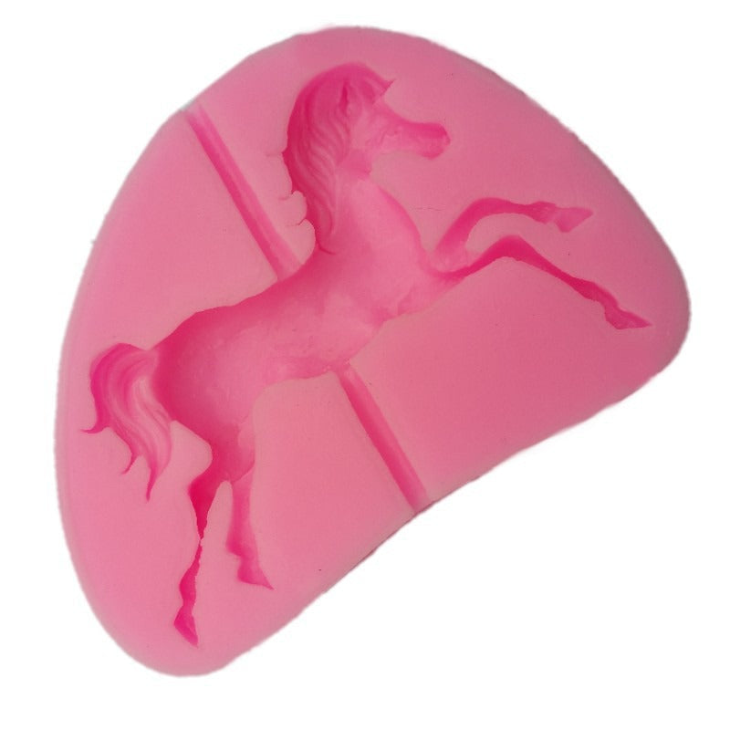 Carousel Horse Silicone Fondant Mold (Design 02)