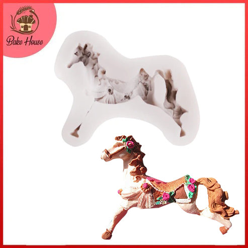 Carousel Horse Silicone Fondant Mold (Design 03)