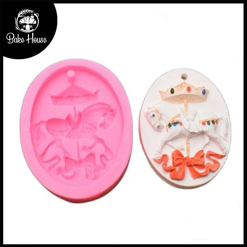 Carousel Horse Silicone Fondant Mold (Design 01)
