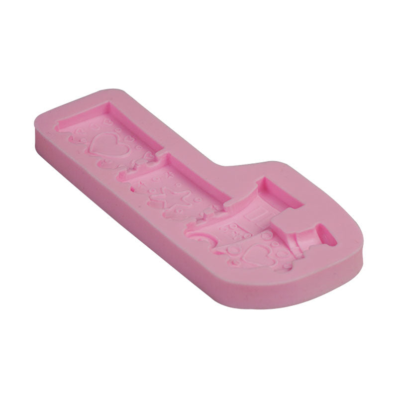 Cartoon Train Shape Silicone Fondant Mold