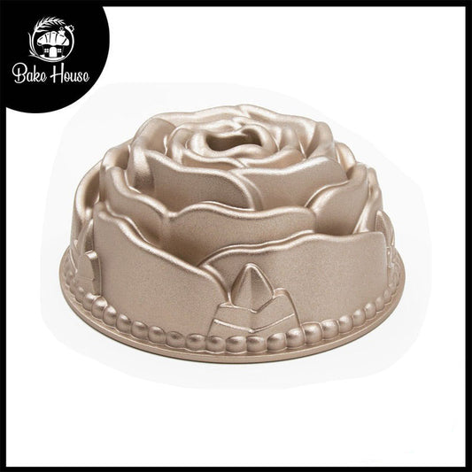 Cast Aluminium Rose Bundt Cake Baking Pan