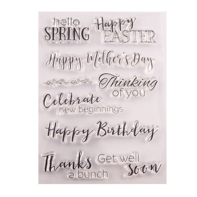 Celebrating Days Silicone Rubber Stamp